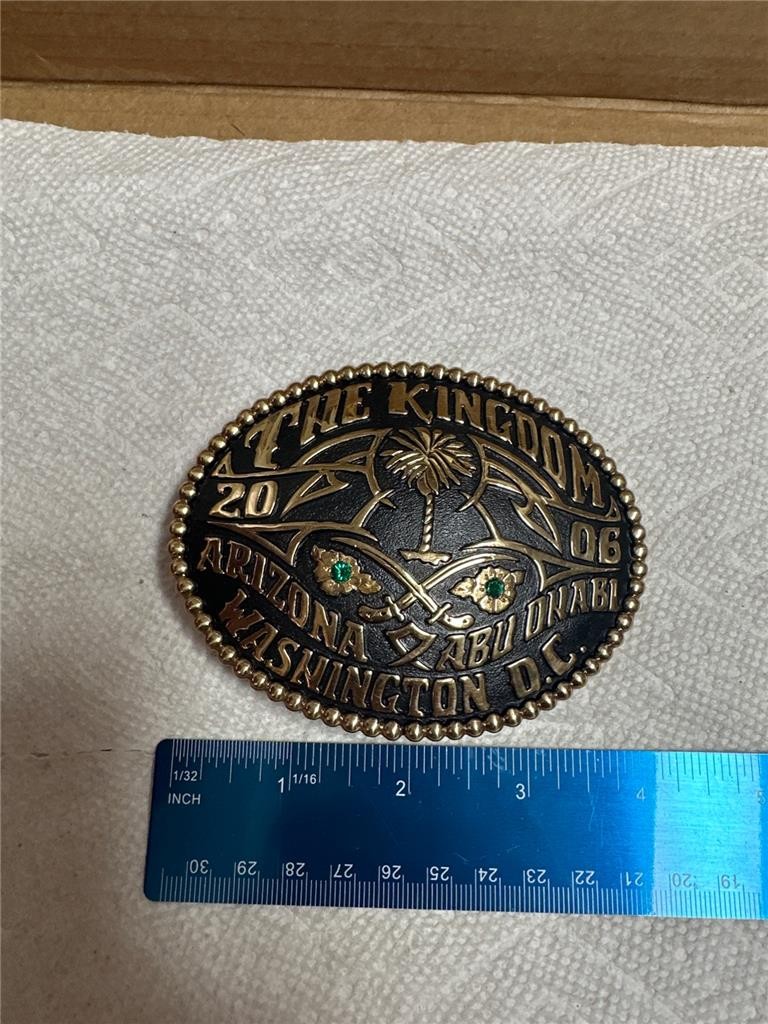 2006 The Kingdom Belt Buckle, Arizona, Abu Dhabi, Washington D.C.