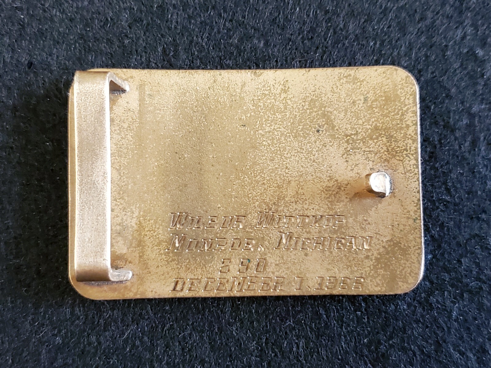 Vintage American Bowling « Eleven-In-A-Row Award » Belt Buckle