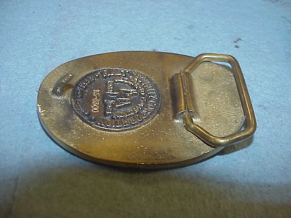 Utah 1896 State Seal Belt Buckle First Security Corp Collection Brass W/ Pouch
