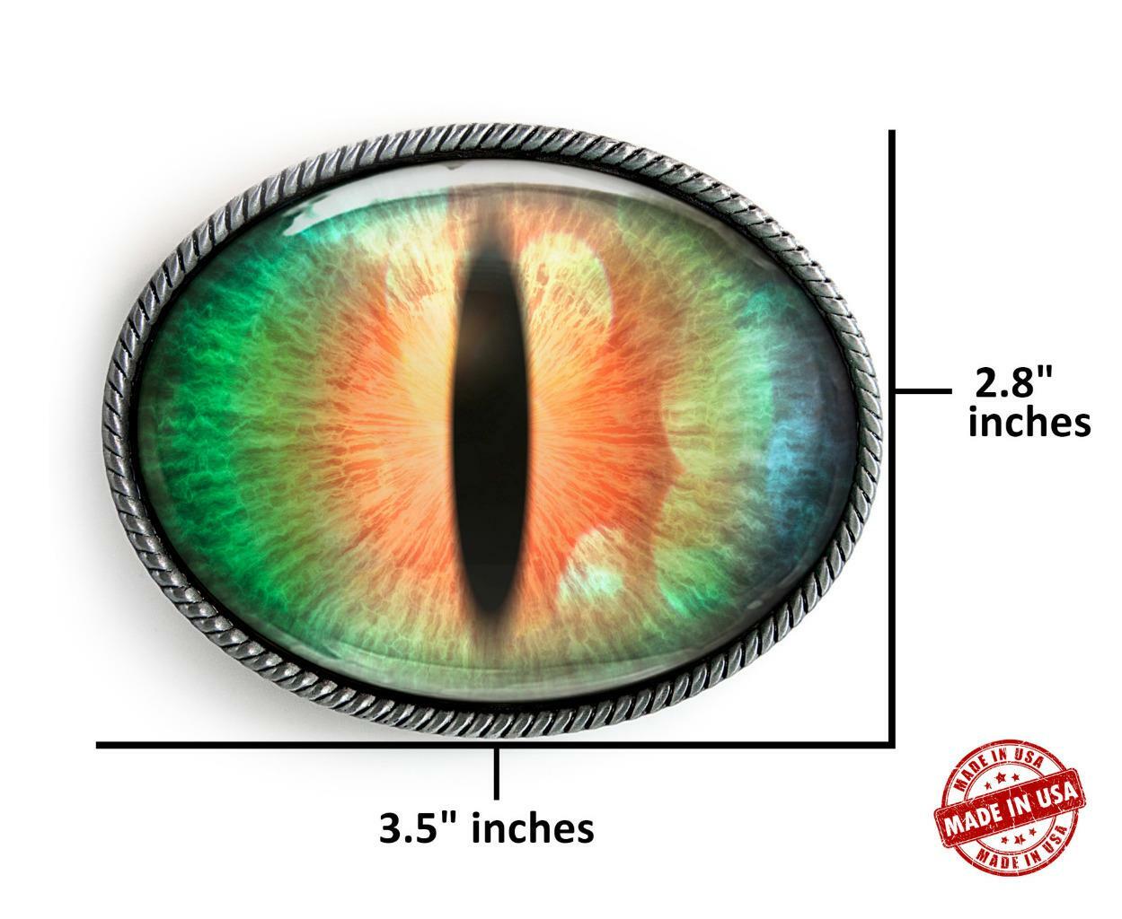 Cosplay Eye Belt Buckle – Sci-fi Fantasy Handmade Silver Buckle – 74-E