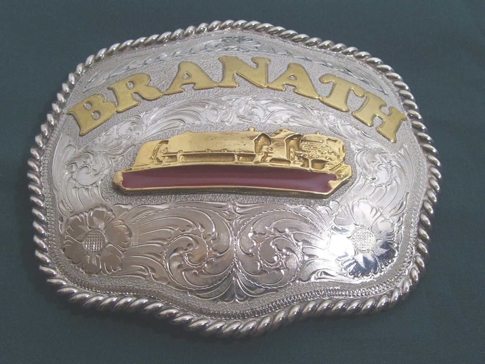Beautiful Buckle « BRANATH » Ltd Ed. Buckle No. 175 Paving Machine Construction