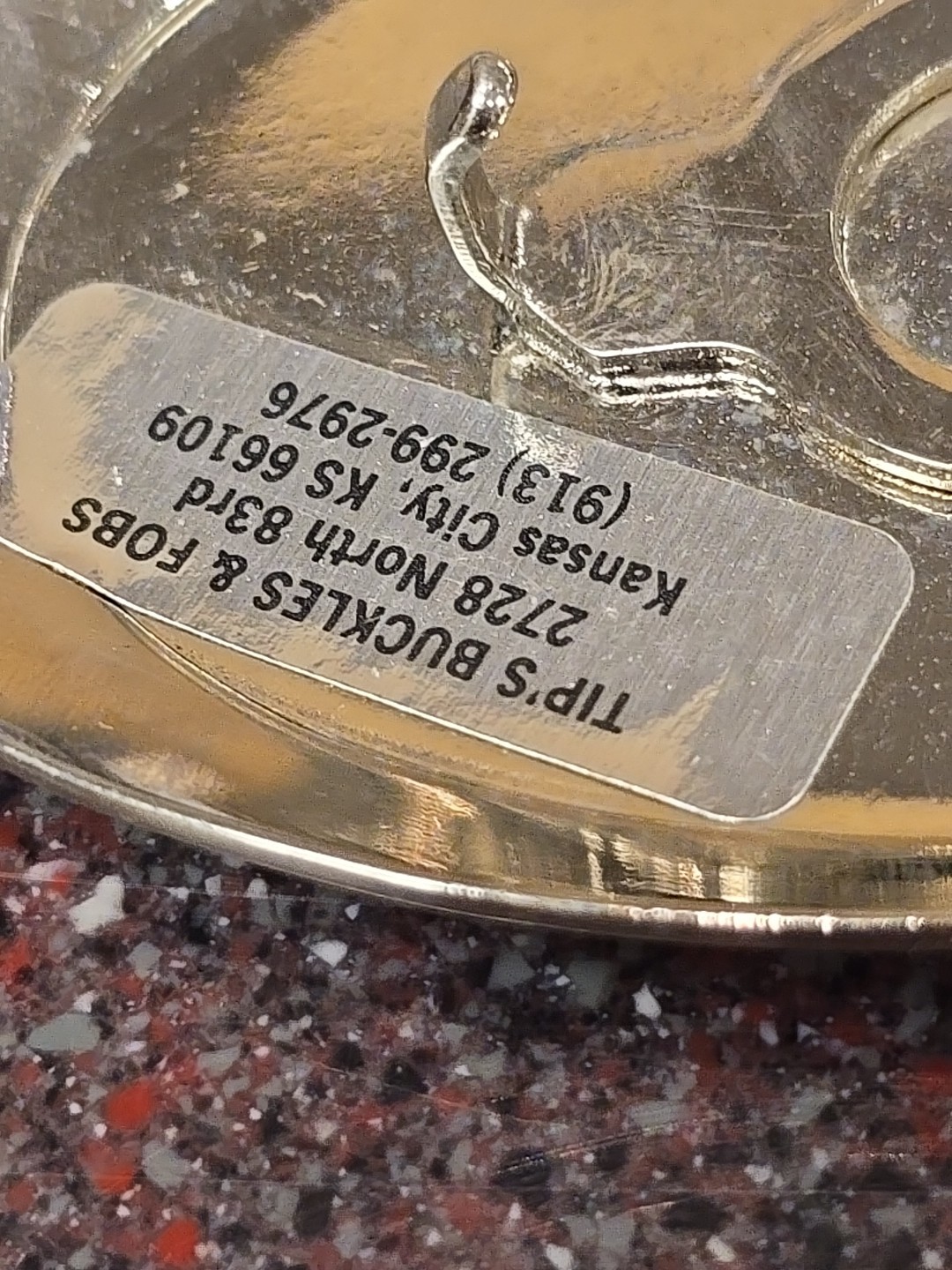 Antique Black Ford Model T Car Vintage Shiny Siver Belt Buckle