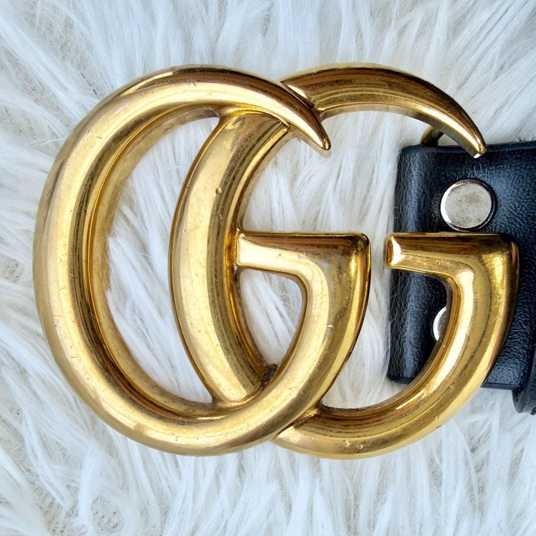 GUCCI Pre-Owned Belt Interlocking Gg Big Logo Black