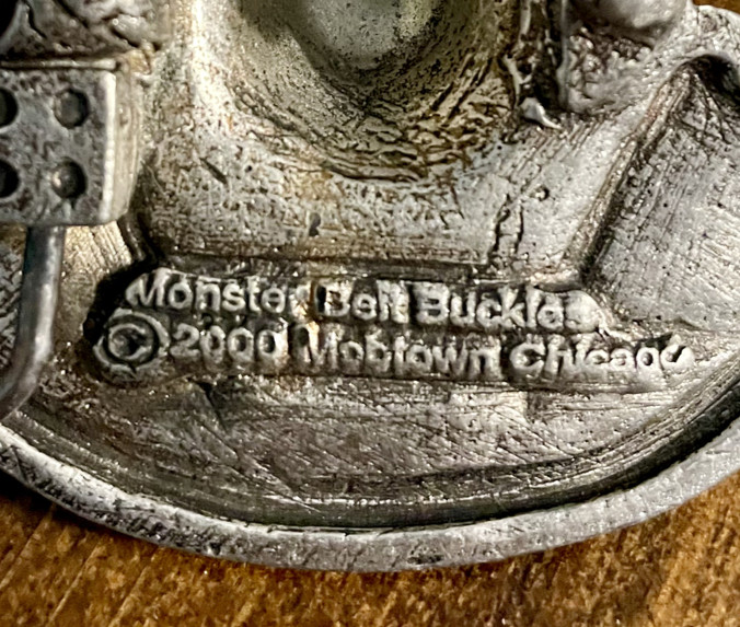 Monster Belt Buckle Fez Circus Monkey « Mobtown Chicago » 2000