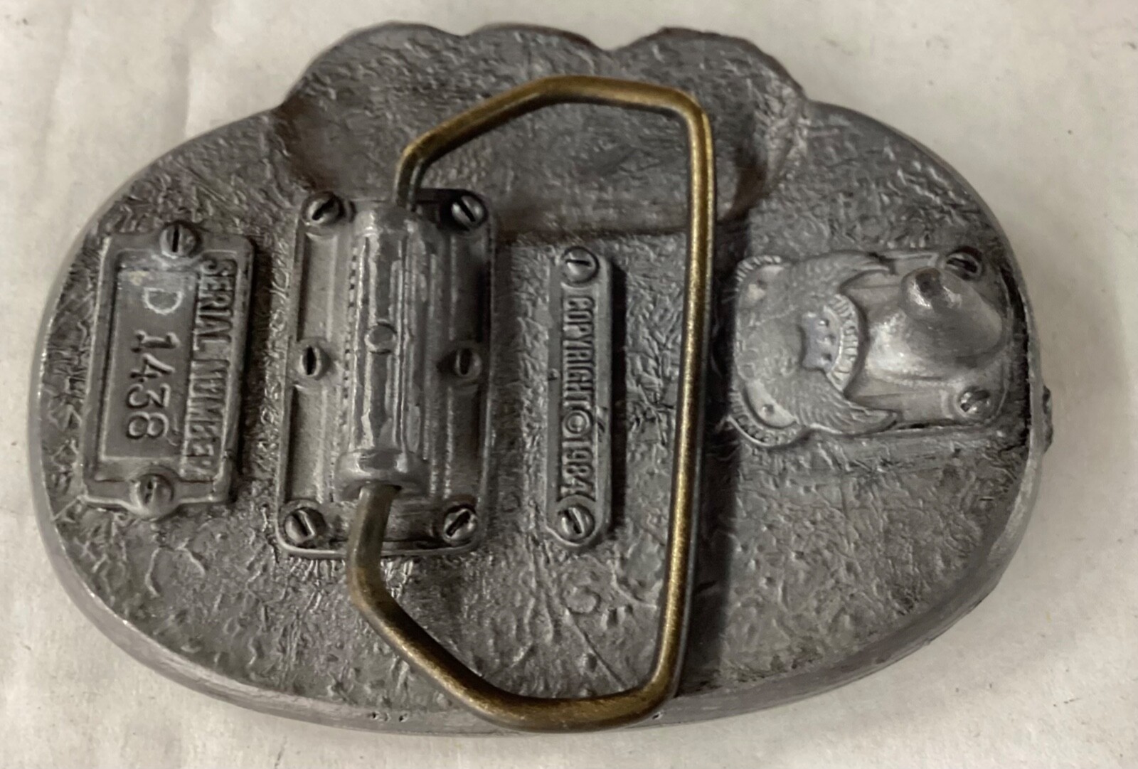 1984 Expect No Mercy Belt Buckle Skull Badge-Special Forces-Serial #1438