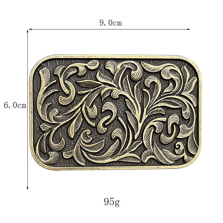 Patterned belt buckle for men&rsquo;s Western cowboy motorcycle riding