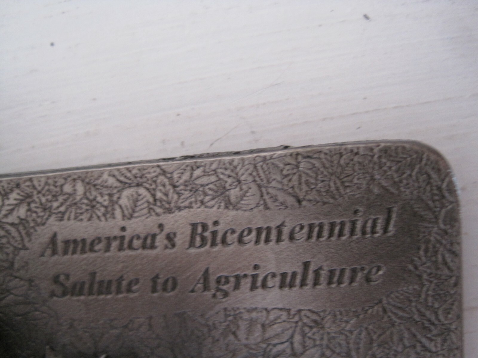 NOS Lewis Buckle Co FARMFEST 1976 America&rsquo;s Salute to Agriculture Belt Buckle