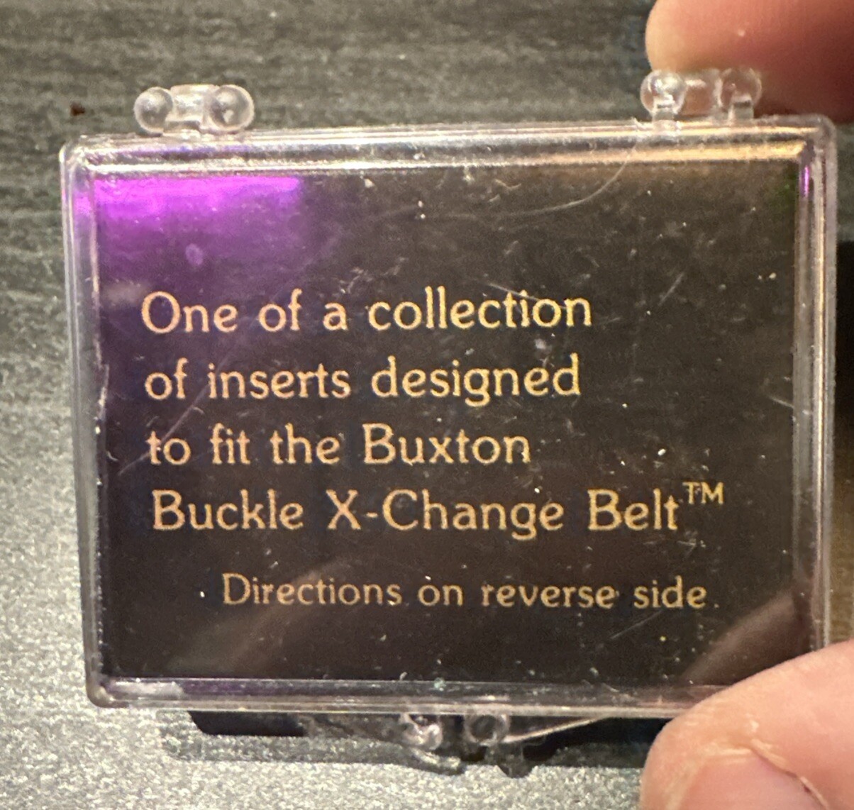 Men’s Buxton Buckle X Change Insert Monogram Letter K Vintage Original Package