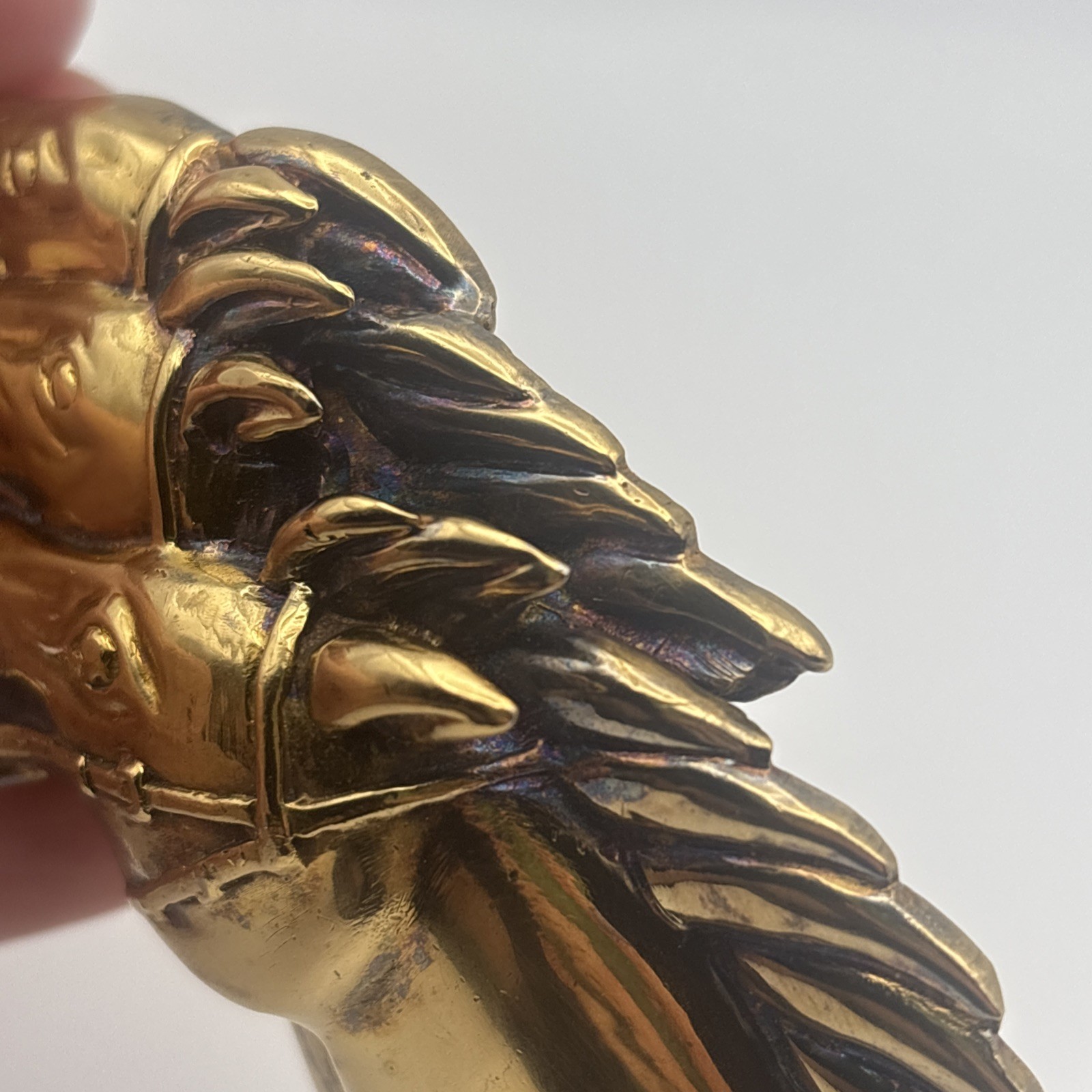 Barry Kieselstein-Cord Gold plated Sterling Silver Stallion Horse Head Buckle