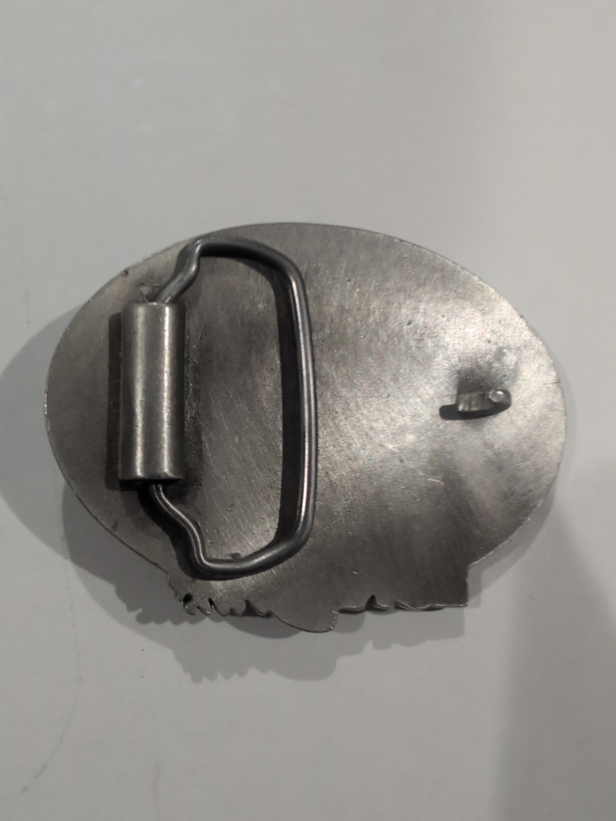 Lone Star Semi Truck belt buckle vintage silver