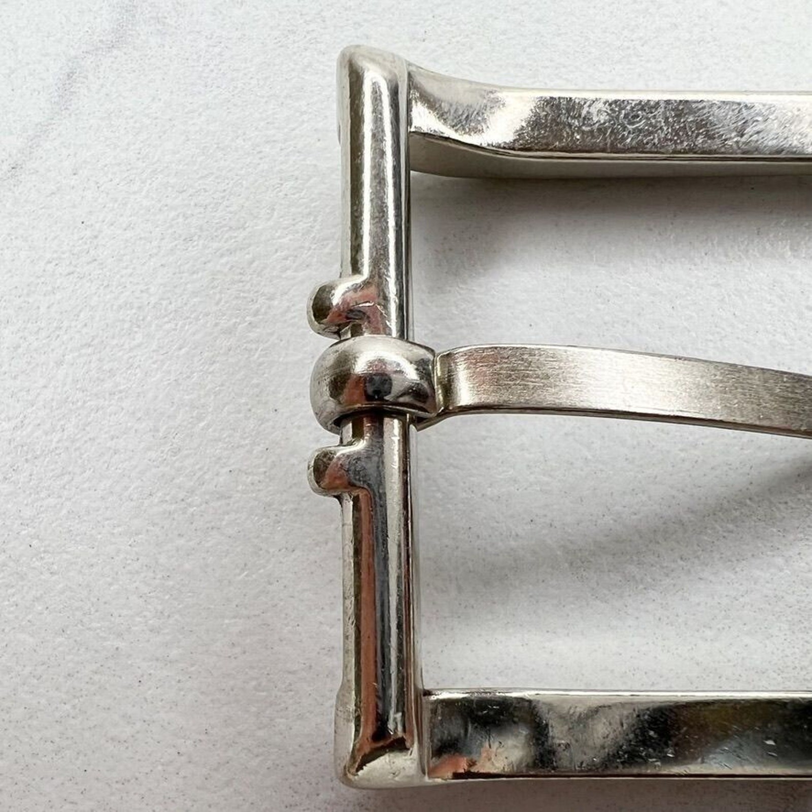 Silver Tone Simple Basic Belt Buckle