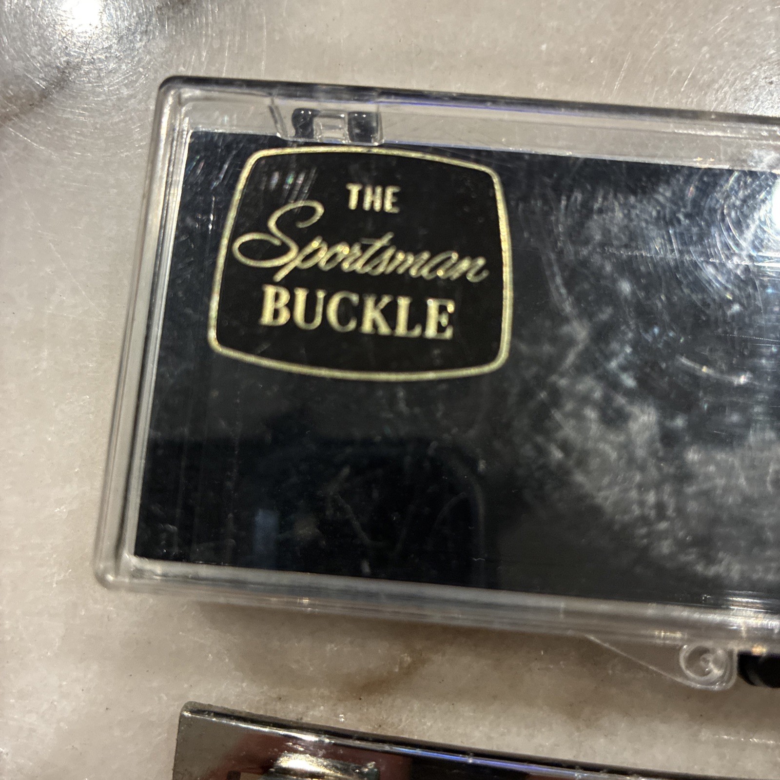 The Sportsman Buckle Multi-Tool Belt Buckle Mens Gold Good Bottle Opener Vintage