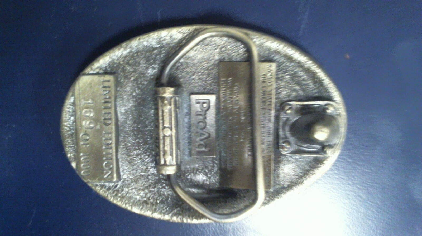VTG Kansas State Bank & Trust Company ProAd Belt Buckle 50th Anniversary 1984
