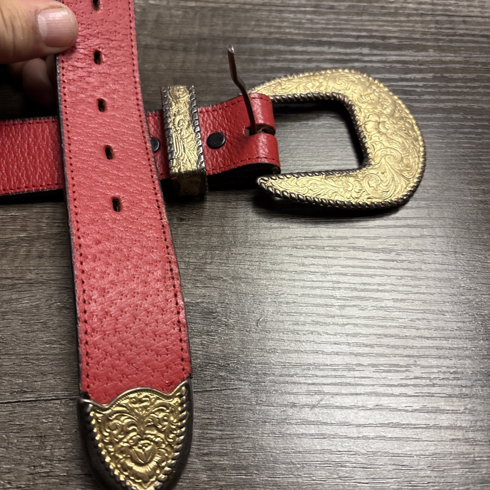 Vintage Hand Crafted Western Leather Champion Series Size 44