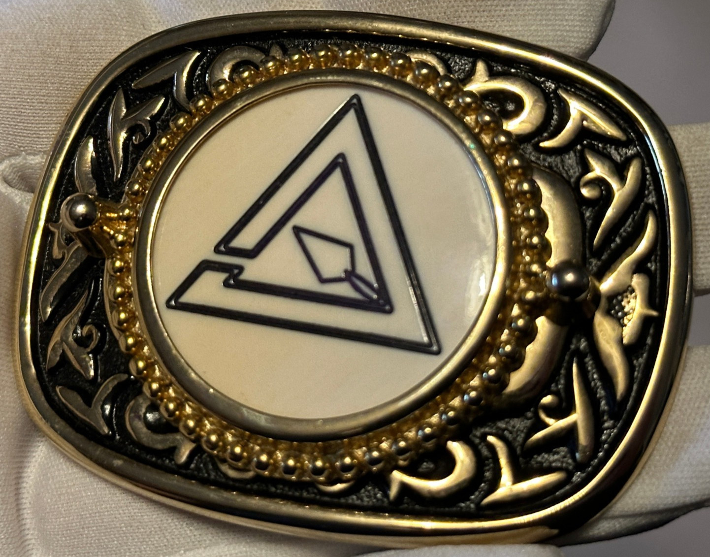 Vintage Masonic Freemason Royal Master Belt Buckle Mason Buckle