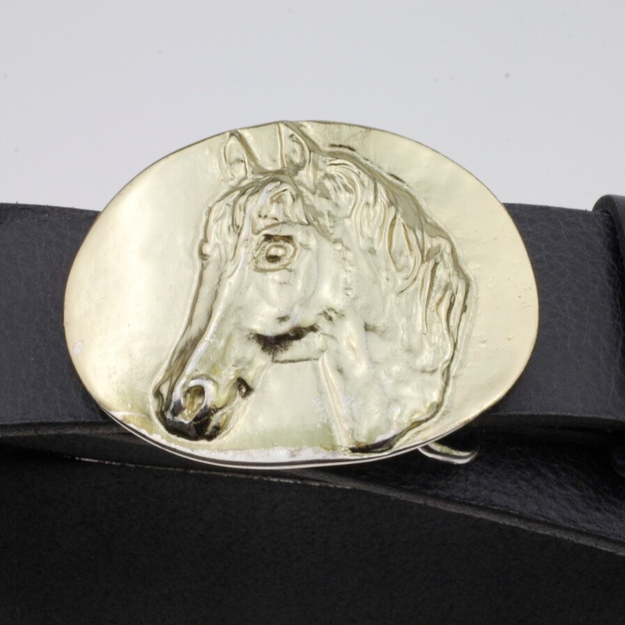 Belt buckle horse pin buckle for 4 cm leather belt pin buckles gs124