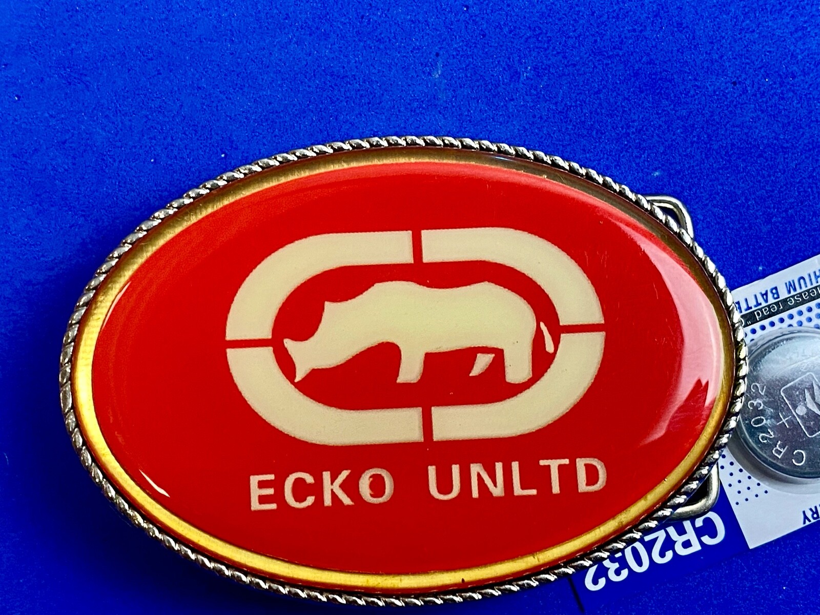 Ecko Unltd Belt Buckle Attention Grabbing Led Lights! W/ Fresh Battery