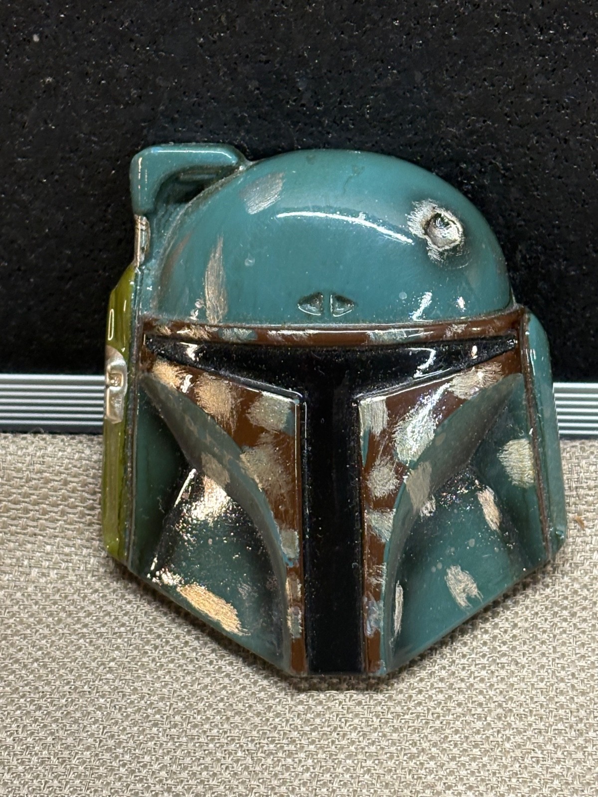 Star Wars Belt Buckle Licensed BOBA FETT Green Worn look 3&Prime; in size