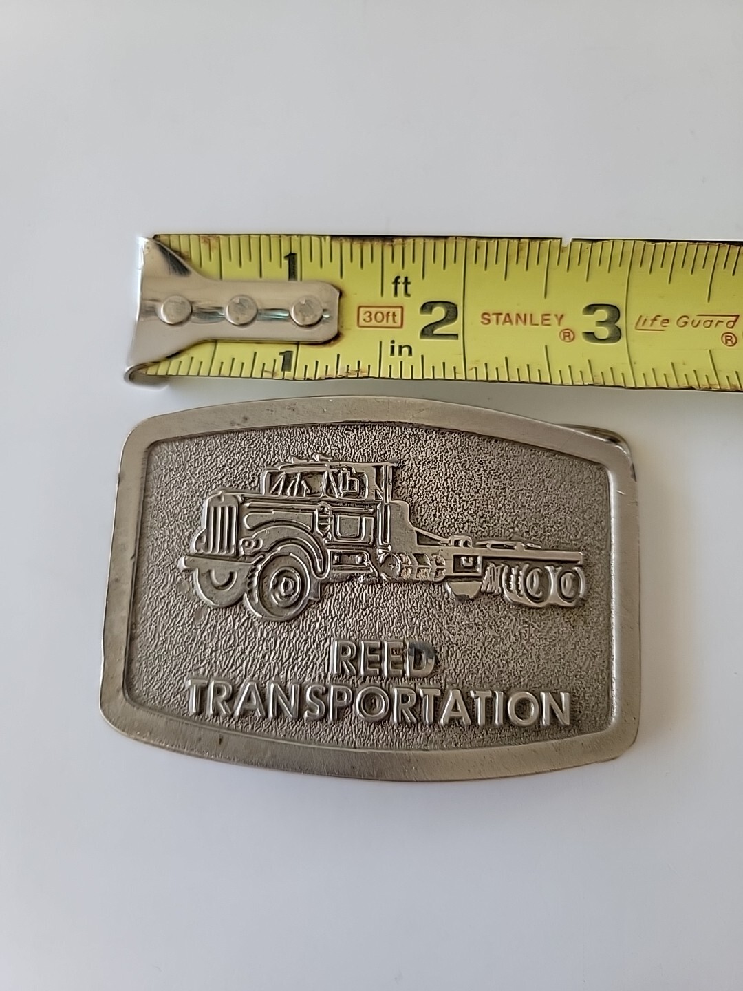 Vintage Belt Buckle REED TRANSPORTATION 1978/1979