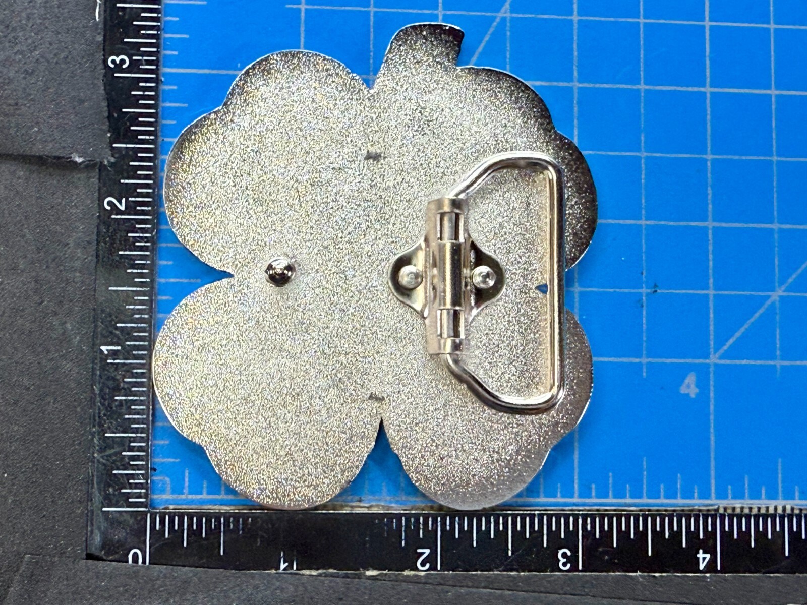 Lucky 4 Leaf Clover Irish St Patrick&rsquo;s Day Shamrock Green Enameled Belt Buckle