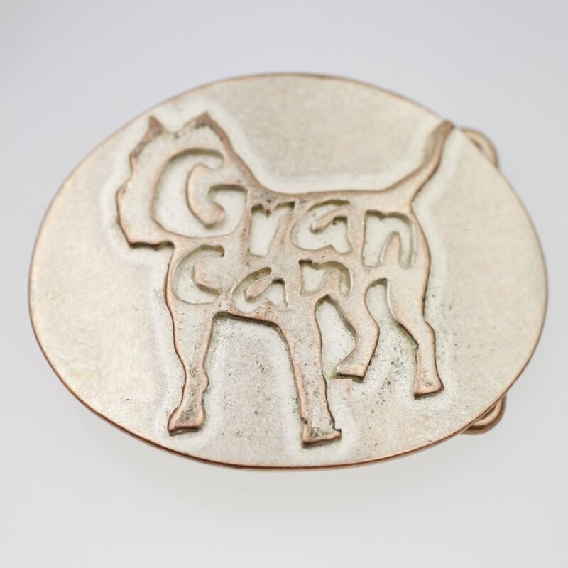 Gran Canaria Dog Belt Buckle, Rosepearl – Pitbull Belt Buckle Oval