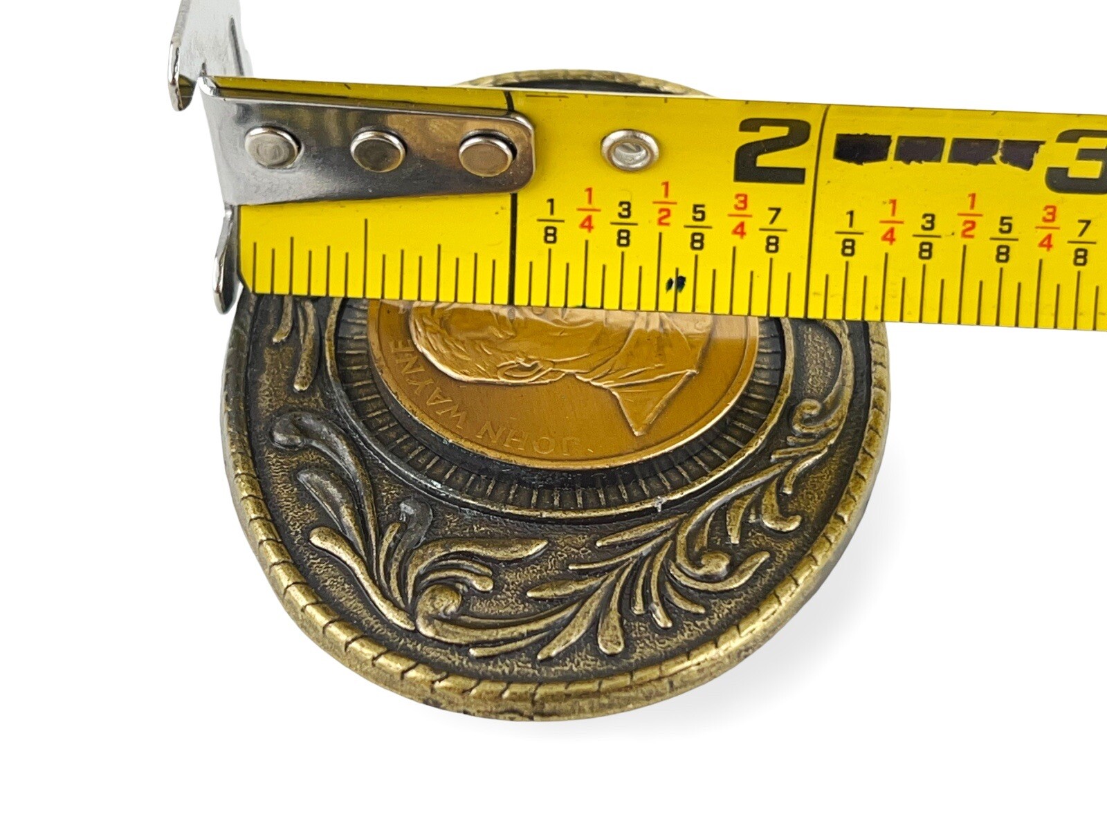 Vintage Metal Belt Buckle, Nice John Wayne American