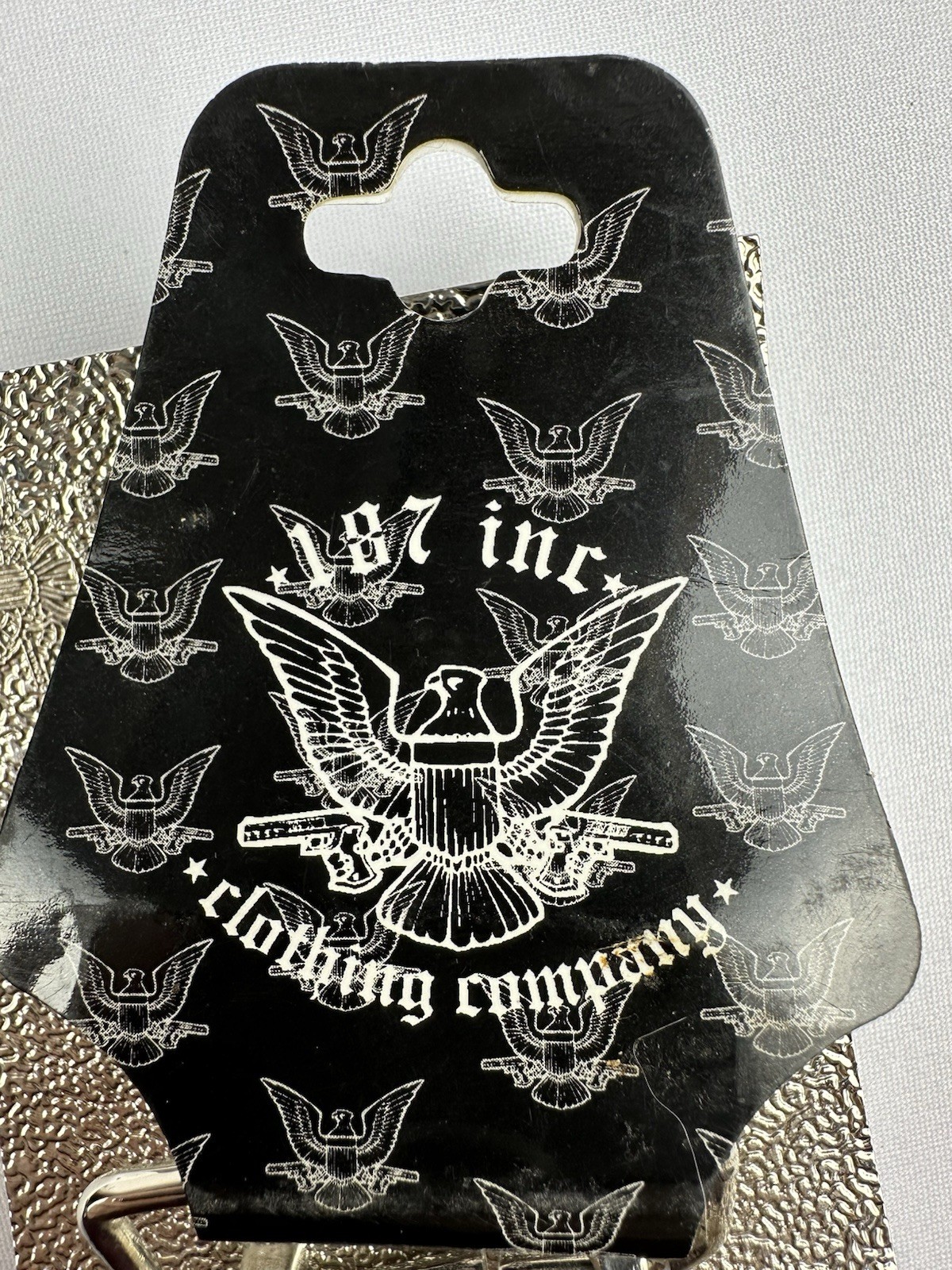PRAYING HANDS BELT BUCKLE BOTTLE OPENER DEADSTOCK 187