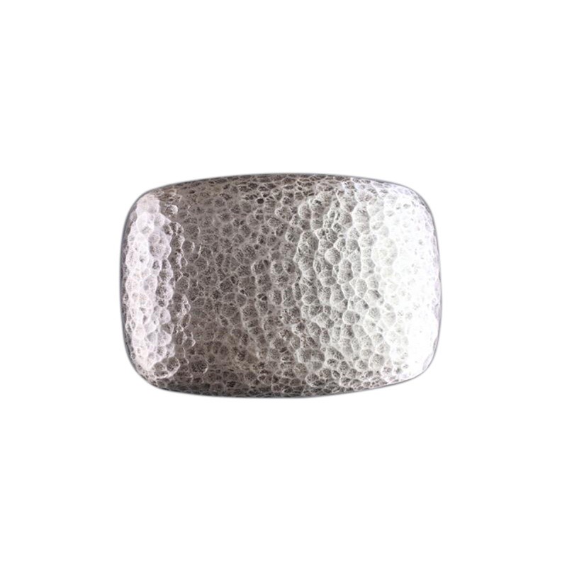Vintage Silver Plated Hammer Forged Rectangle Belt Buckle also Stock in the US