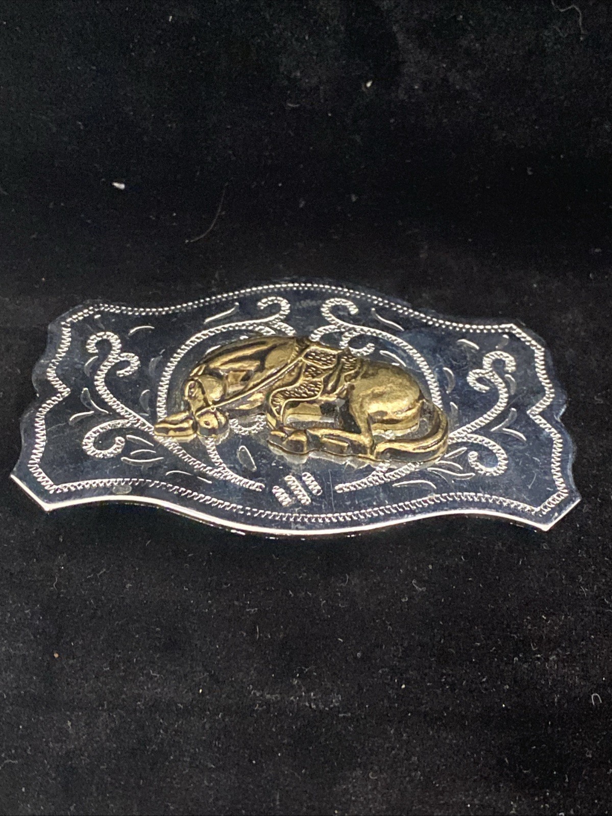 Vintage Western Cowboy Rodeo Horse Belt Buckle – Made in Hong Kong Unbranded