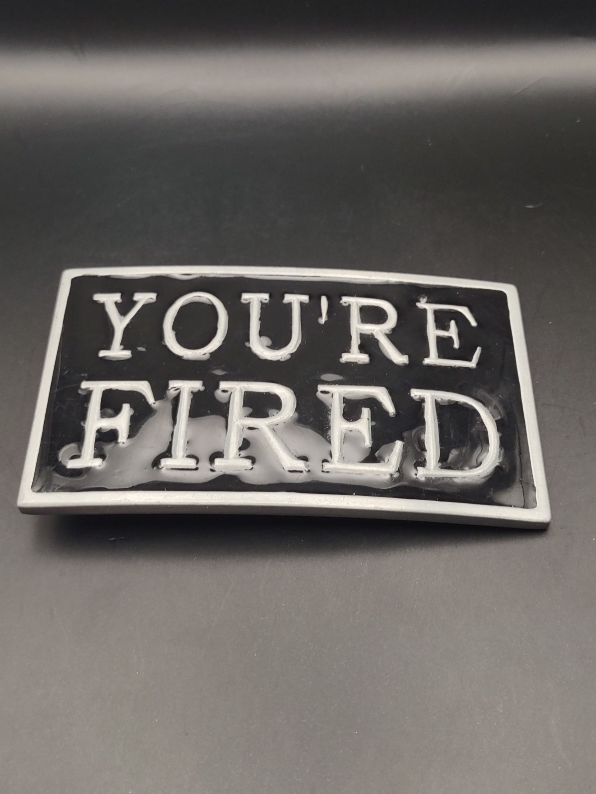 You’re Fired Funny Work Job Employee Firing Joke Black Unisex Men’s Belt Buckle