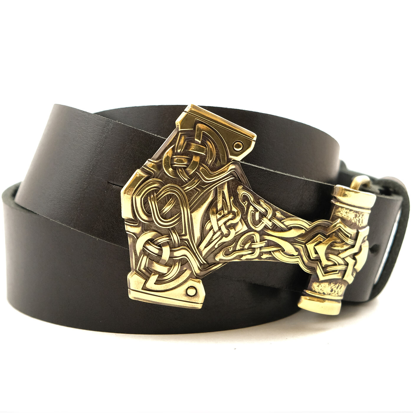 Thor Hammer Belt buckle, Scandinavian Old Norse Viking Mjolnir buckle