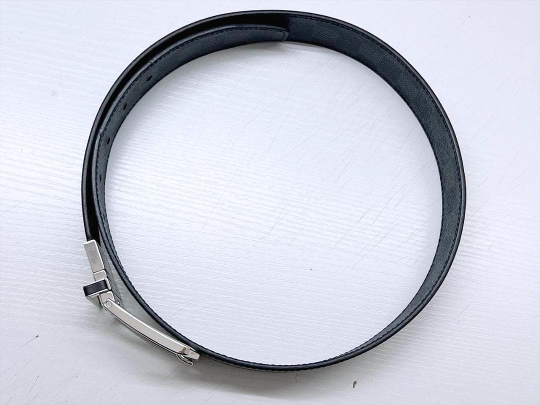 Louis Vuitton Pre-Owned Damier Graphite Slender Belt 85