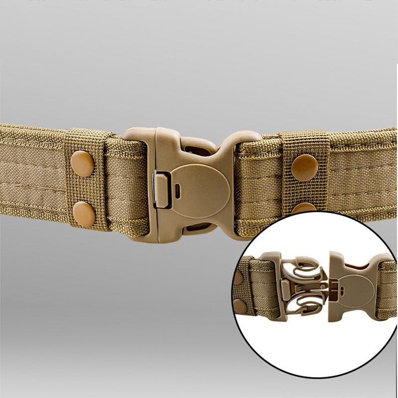 Outdoor Camouflage Tactical Belt Military Oxford Cloth Belt Mountaineering Belt
