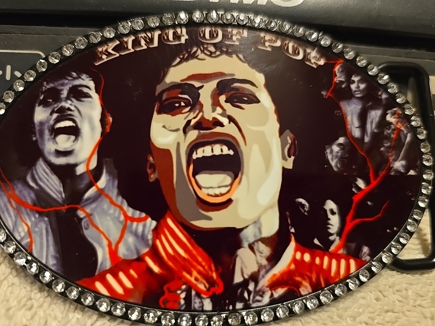 Buckle Belt OVAL Michael Jackson KING OF POP – THRILLER