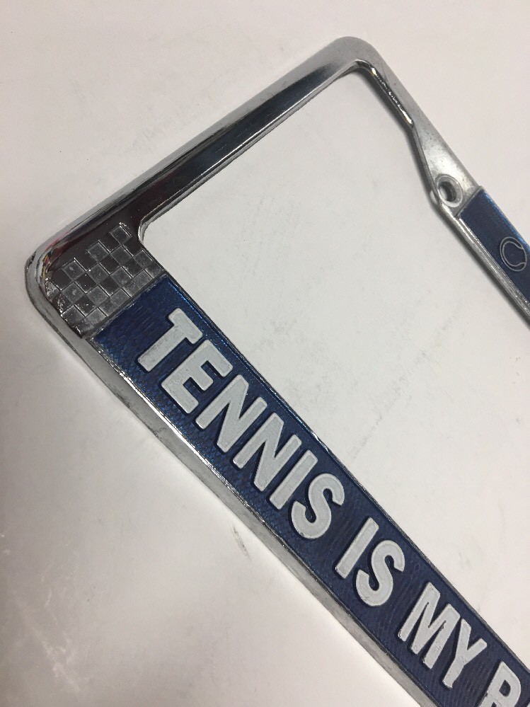Tennis is My Racket License Plate Frame