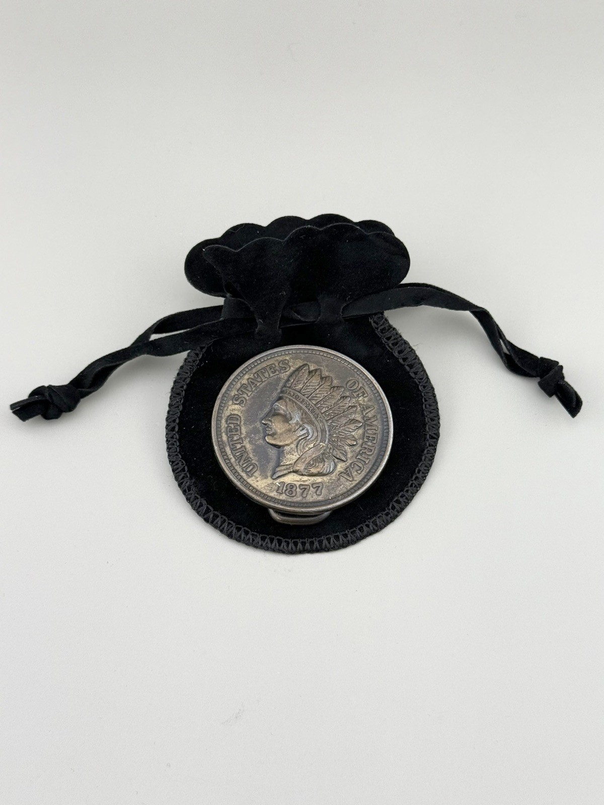 Indian Head Liberty Coin Style Belt Buckle 1877 Americana Gift