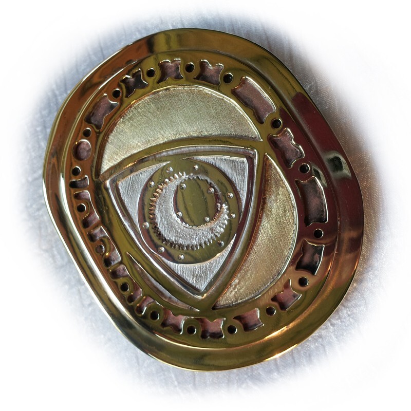 Rotary Belt Buckle in solid brass or bronze