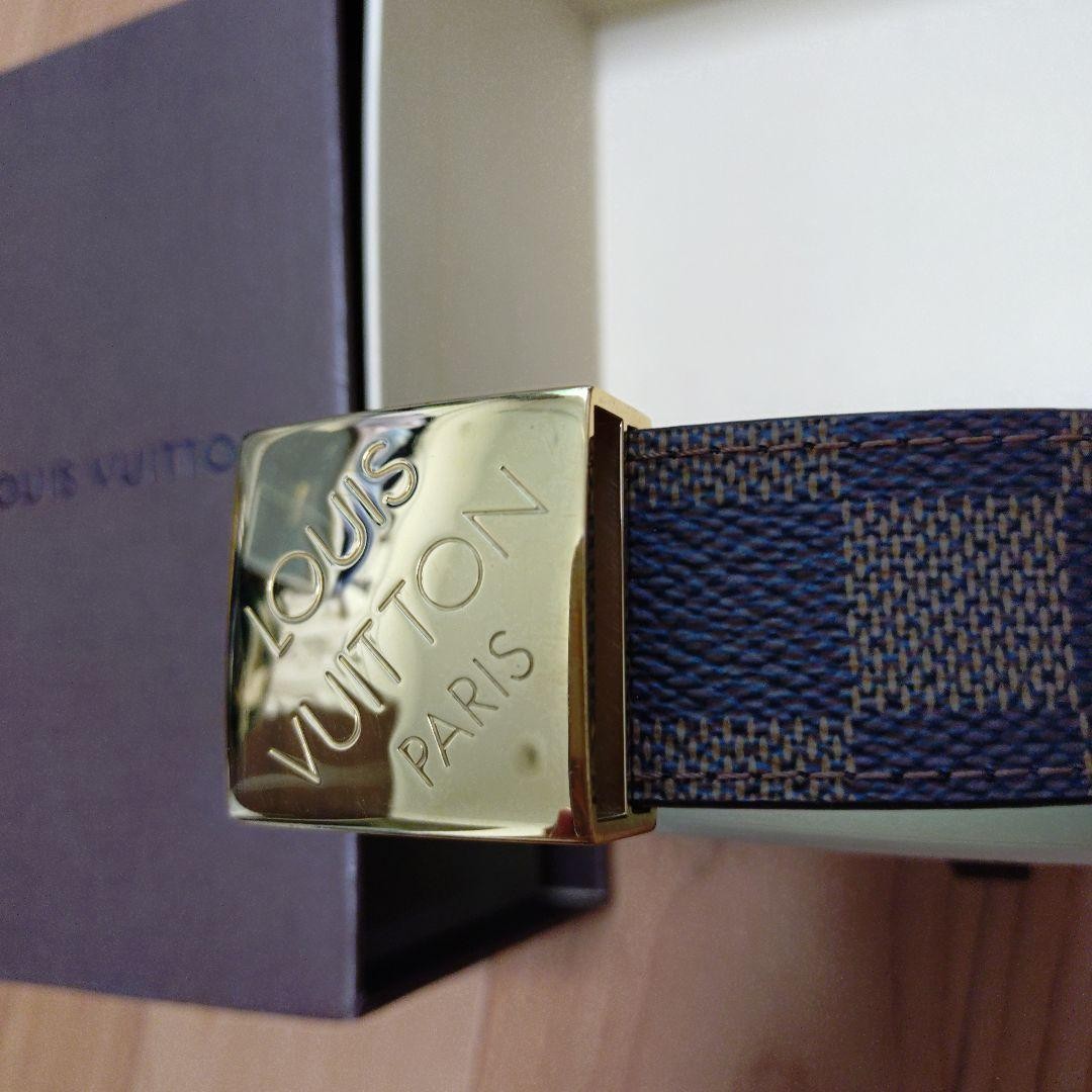 Louis Vuitton Pre-Owned Damier Belt Navy Brown