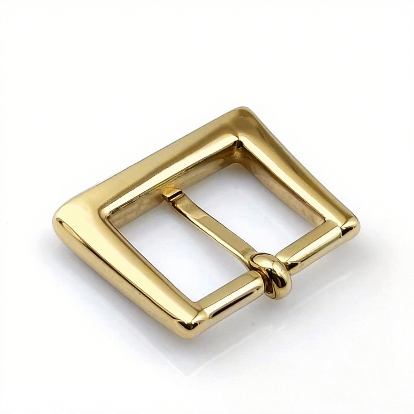 Men&rsquo;s Metal Belt Square Pin Buckle, DIY Belt Single Prong Buckle Hardware Gold