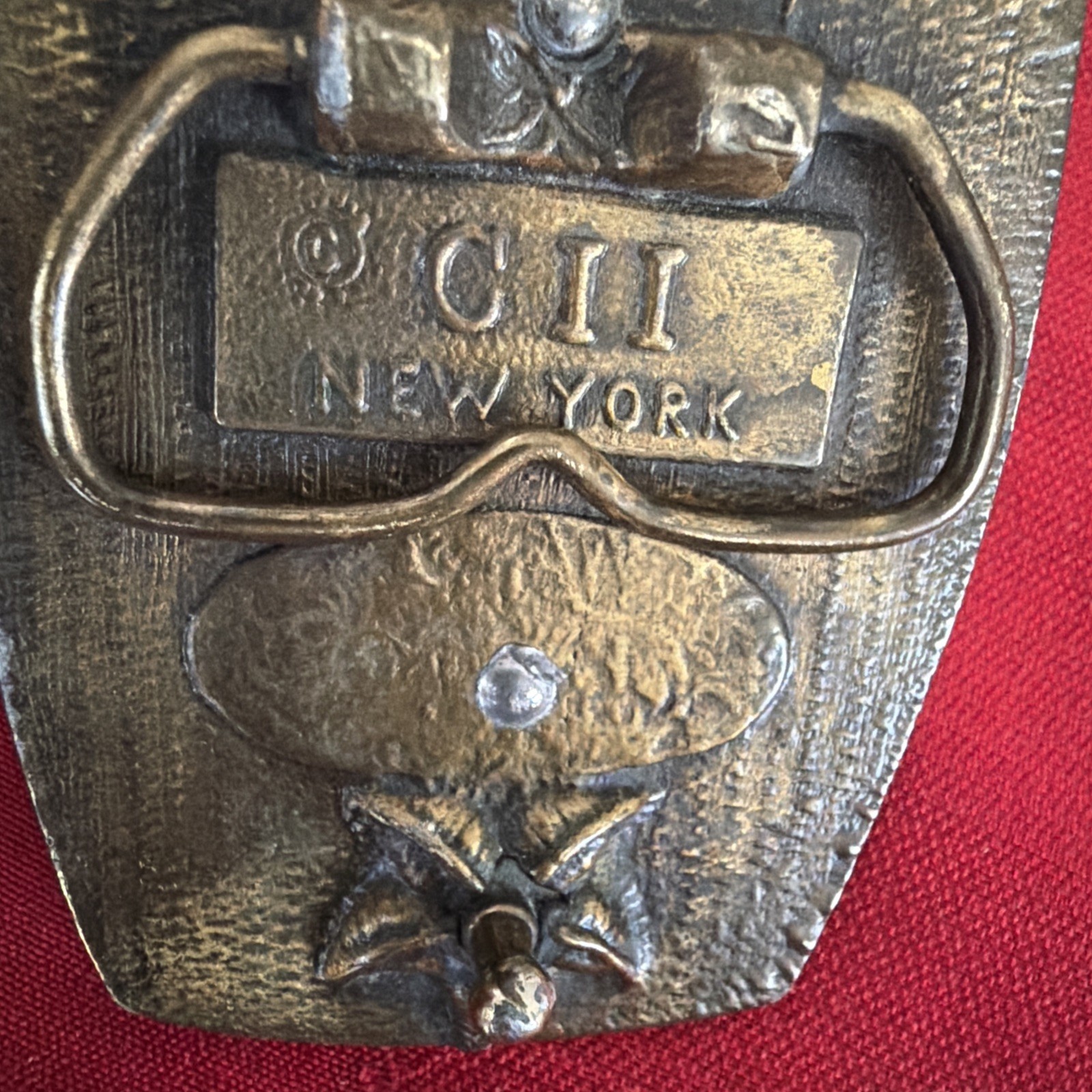 Vintage Steam Train Railroad Engine Design by CII New York Solid Brass 1970&rsquo;s