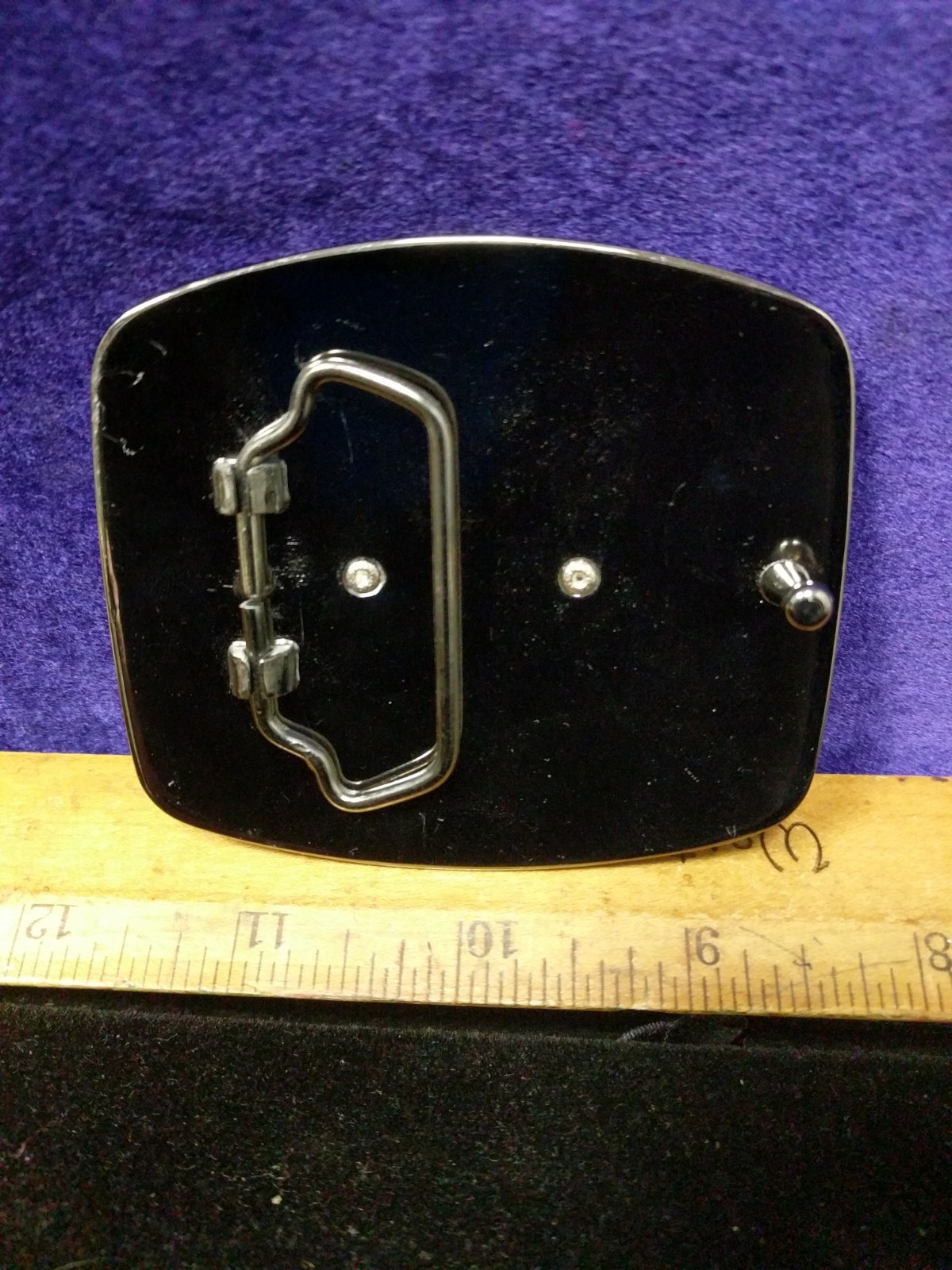 Great/Fun/Fashionable Belt Buckle Cross Guns Rhinestone Flare Silvertone Western