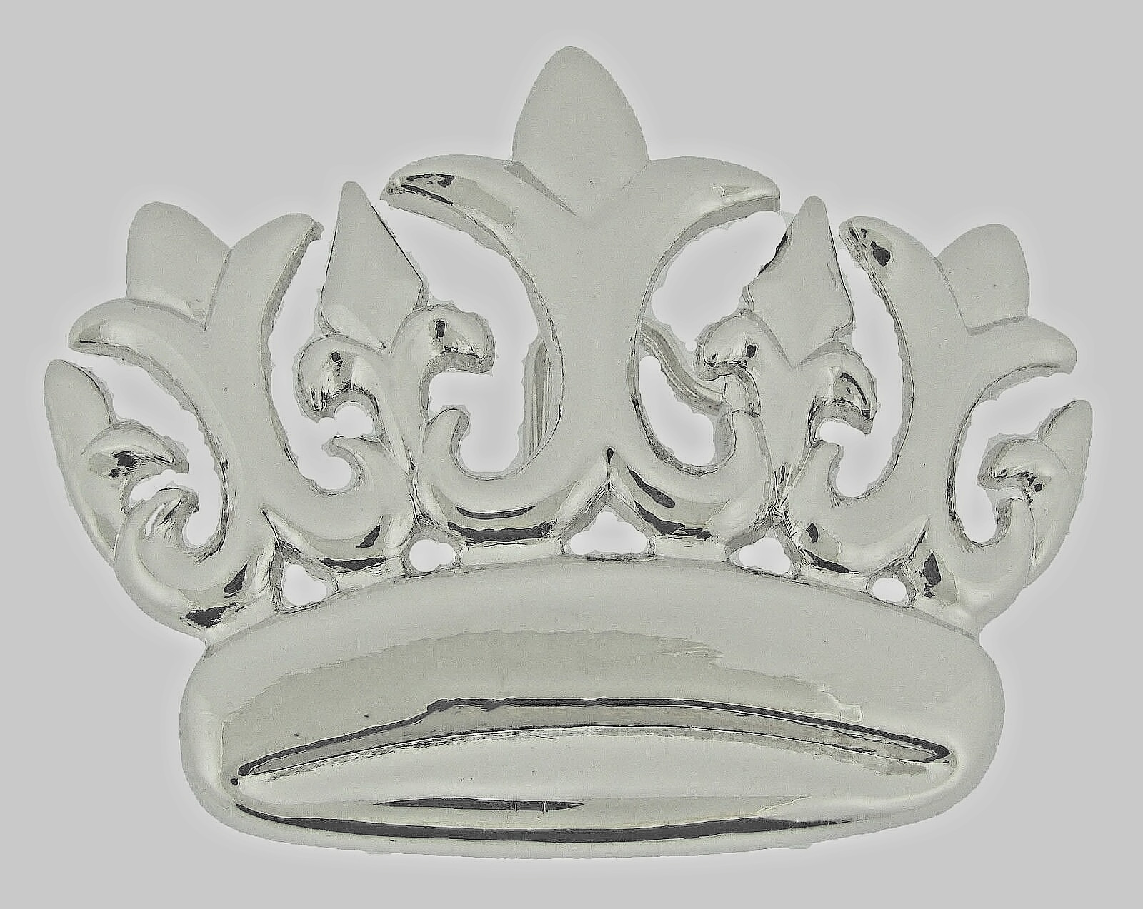 Crown Belt Buckles New Men Women Silver Chrome Metal Western Cowgirl western