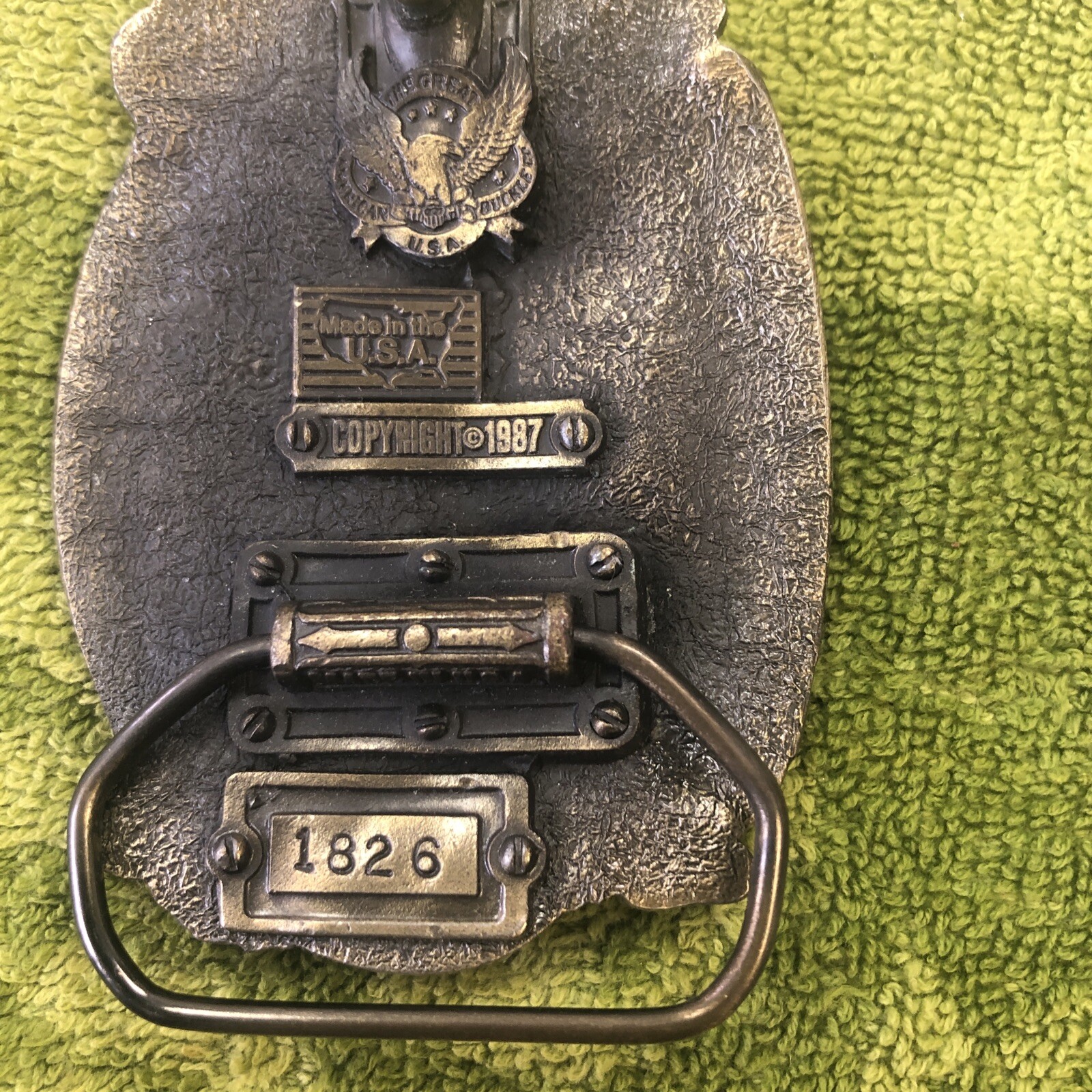 Vintage Truck Drivers Move The Nation Belt Buckle Made USA Transportation 1987