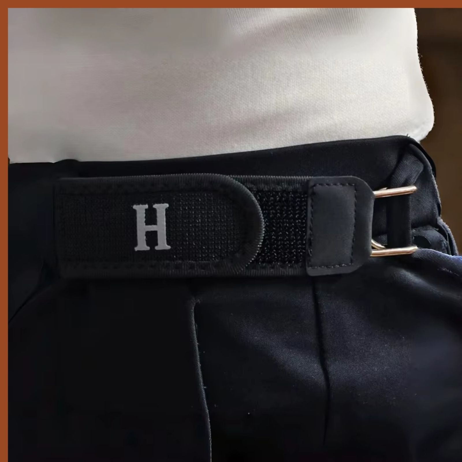 2PCS No Buckle Elastic Belt Hook Adjustable Waist Belt Clips for Men & Women