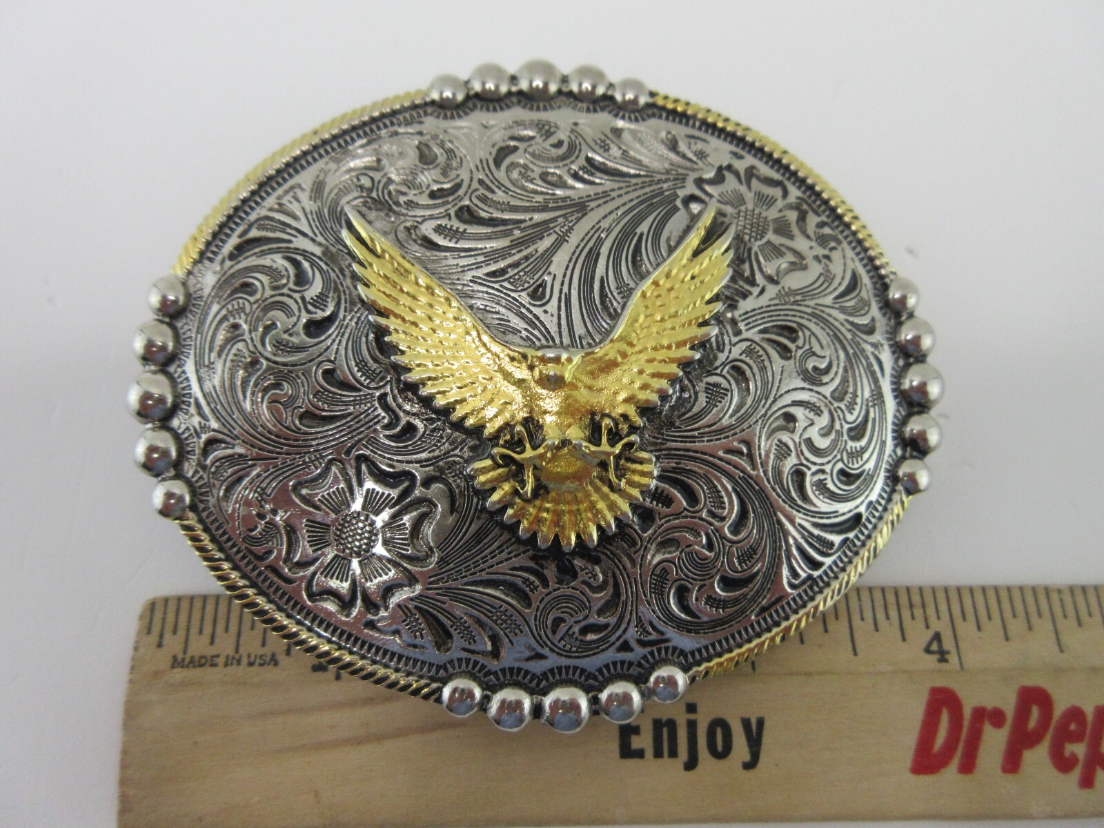 Vintage Western Eagle Belt Buckle – Rodeo Style Cowboy Cowgirl Accessory