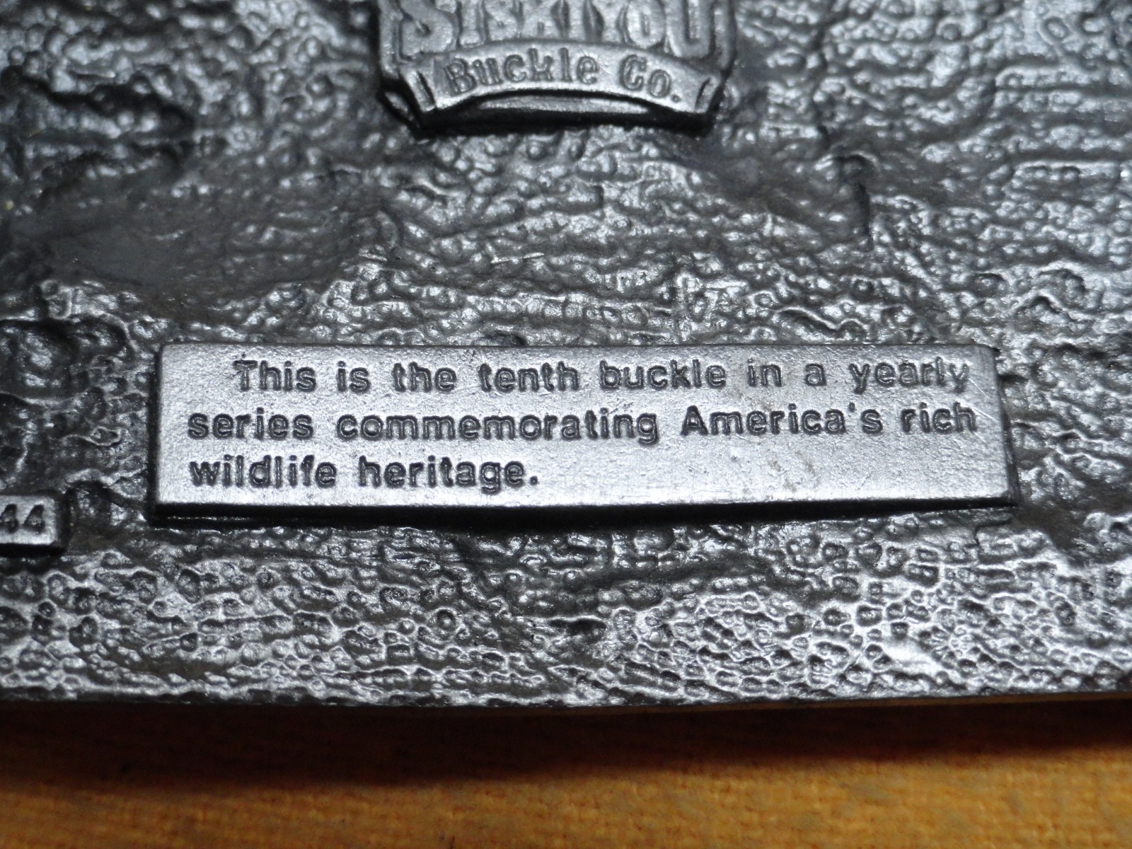 1991 Siskiyou american wildlife belt buckle 765/2500 limited edition wildlife