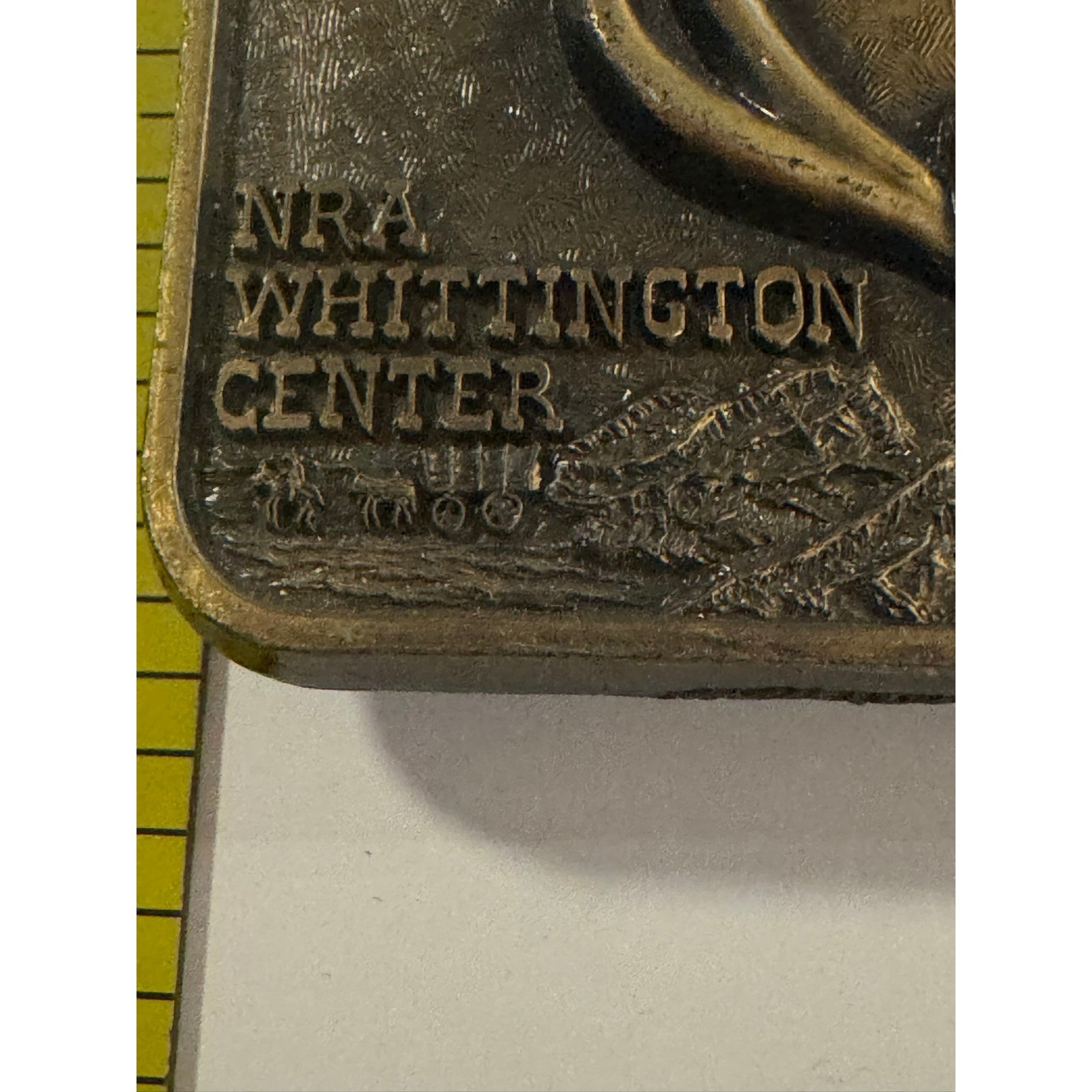NRA Whittington Center Belt Buckle Preserving Our Shooting Heritage Antlers