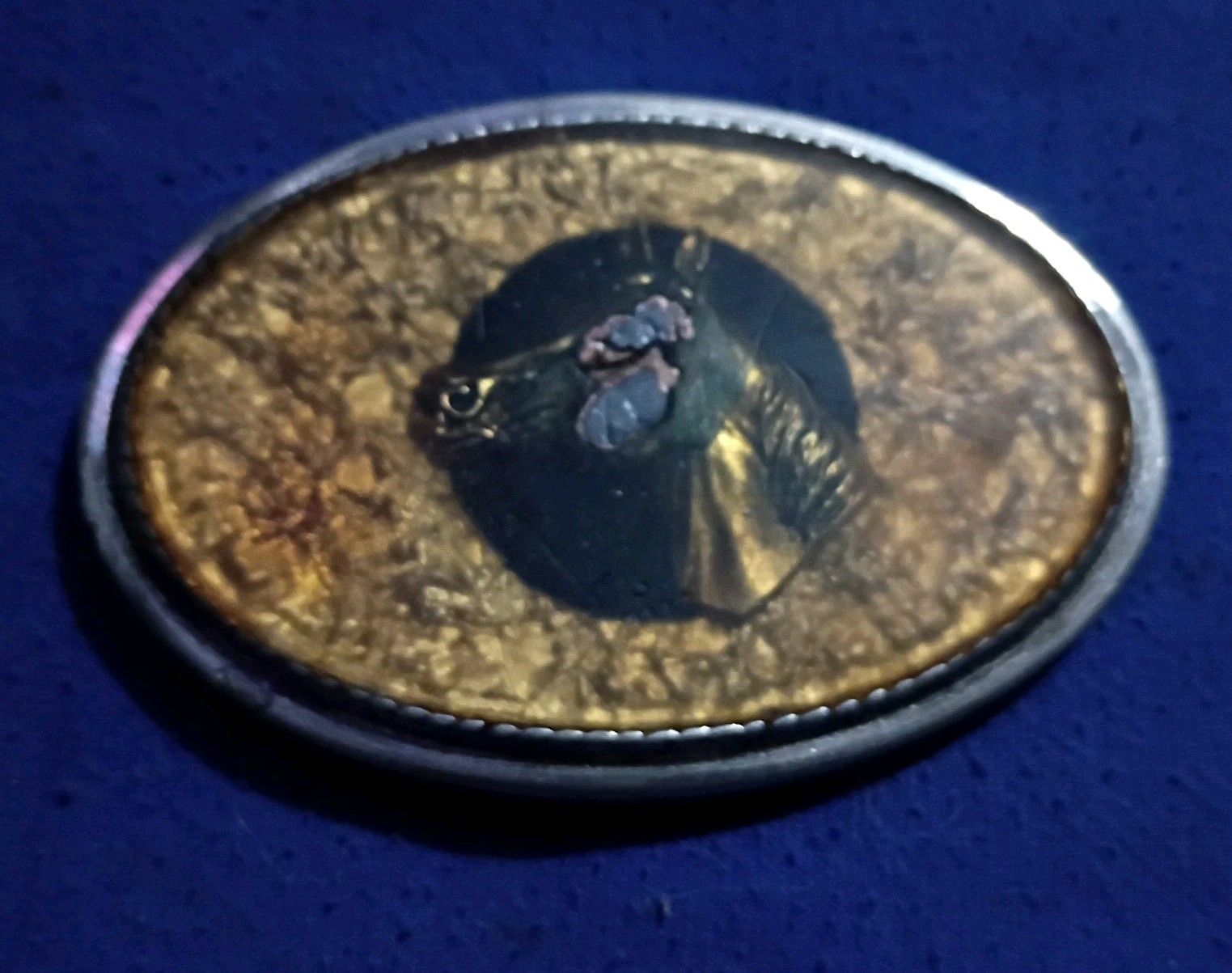 VTG Beaver Buckle Company Belt Buckle – Bass And Horse – Handcrafted Made In USA