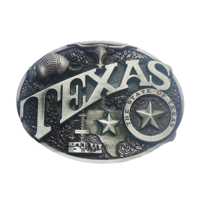 Vintage Oval Shape Relief Belt Buckle Metal Teen Belt Buckle Replacement Supply