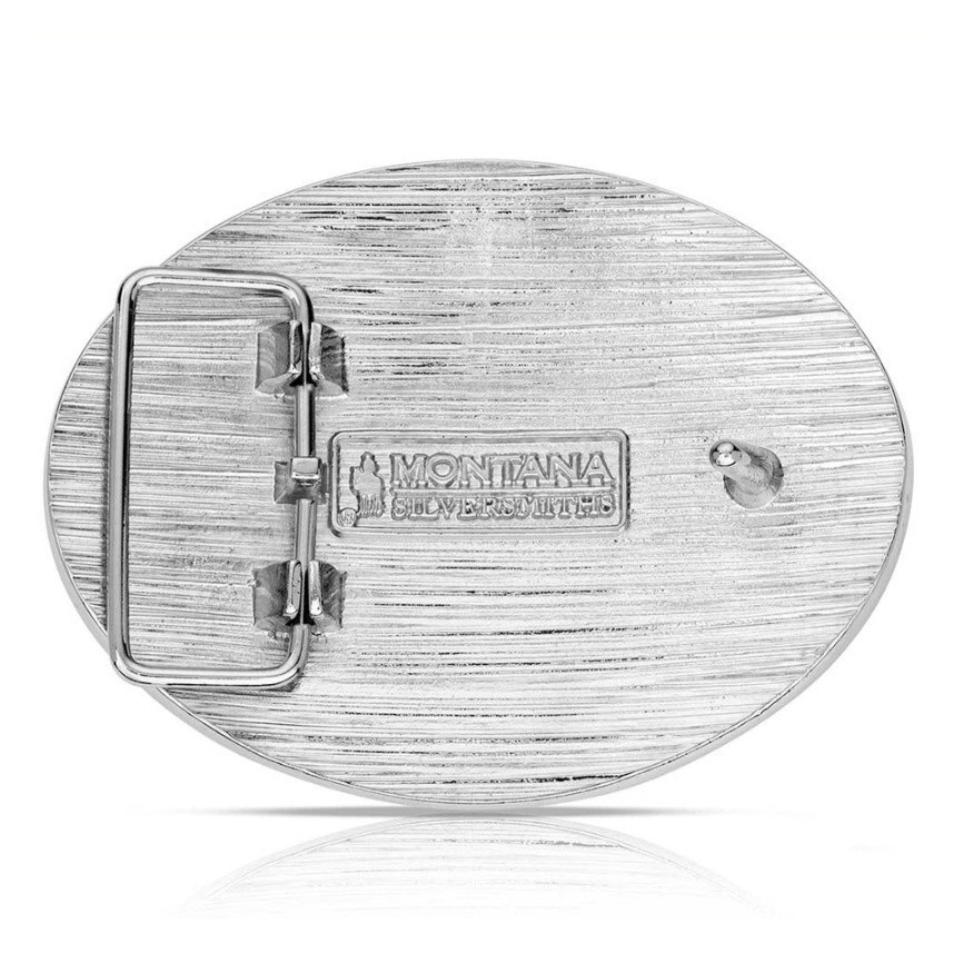 Montana Silversmiths Whiskey Ranch Land & Cattle Western Belt Buckle NEW!